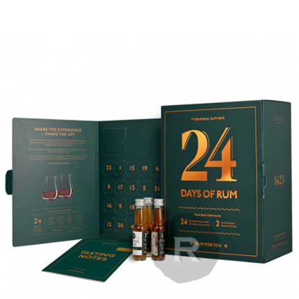 Coffret Calendrier de l'Avent Rhum - 24 days of Rum - La Compagnie des  Bonnes Bouteilles