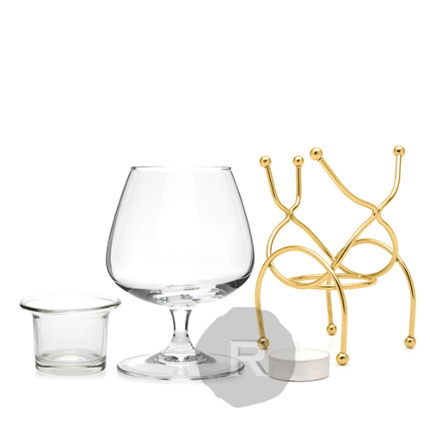 2 Verres à Dégustation En Forme De Pipe - Verre Borosilicate 75ml - Idée Cadeau Originale