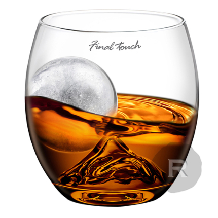 Le verre Rockglass Final Touch Moule à glaçon boule : ingénieux