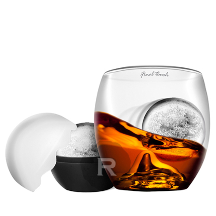 Le verre Rockglass Final Touch Moule à glaçon boule : ingénieux