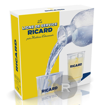 Ricard - Pastis - Coffret Années 50 - 4 verres et Carafe - 70cl - 45°