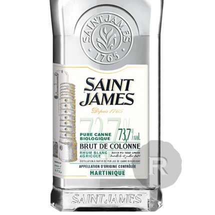 Saint James - Rhum agricole blanc Biologique 40°