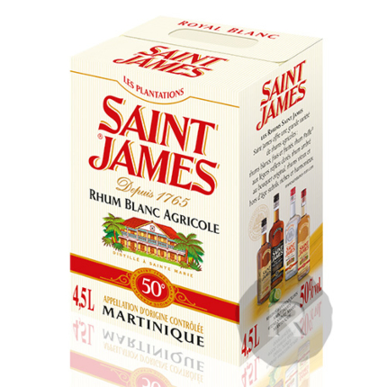 Saint James - Rhum blanc - Cubi - 4,5L - 50°