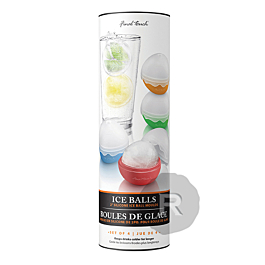 Moule à Glaçons Ronds Bourbon - Glaçons Boules Pour Whisky, Cocktails - Silicone Alimentaire Sans BPA