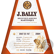 Bally - Rhum hors d'âge - Brut de fût - 2004 - Pyramide - 70cl - 53,7°