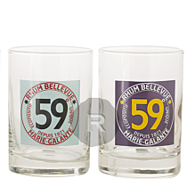 Bellevue - Verres à punch - 6 couleurs - 17cl x 6