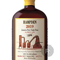 Habitation Velier - Rhum très vieux - Hampden - 2019 - LROK - 70cl - 60,5°