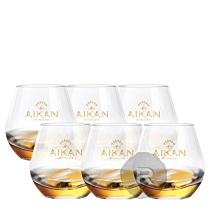 Aikan - Lot 3 Whiskies Fine - Extra - Intense + 6 verres offerts - 1,7L - 41,7°