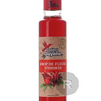 Délices de Guyane - Sirop de fleurs d'Hibiscus - 25cl