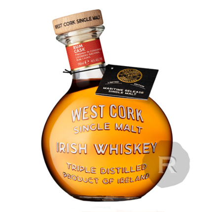 West Cork - Whiskey - Single Malt - Rum cask finish - Maritime release -  70cl - 46°