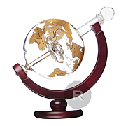 Bar Originale - Carafe deluxe - Globe terrestre doré avec tank - 75cl
