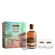 Damoiseau - Rhum très vieux - VSOP - Coffret 2 verres - 70cl - 42°