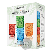 Final Touch - Verres à shot - Tiki colorés - 6cl x 4