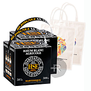 HSE - Rhum blanc - Lot de 2 cubis + 2 Tote Bag Lion offerts - 6L - 50°