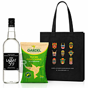 Père Labat - Lot de Rhum blanc + 1 sucre Gardel 750g - Tote bag offert - 1L - 59°