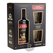 La Mauny - Rhum vieux - Signature - Coffret 2 verres - 70cl - 40°