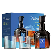 Dictador - Rhum hors d'âge - 20 ans - Coffret 2 verres - 70cl - 40°