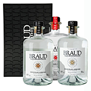 Braud & Quenesson - Rhum Blanc - Lot de 3  x  50° - 55° - 59,2° + 1 Tapis de bar offert - 2,1L - 54,73°