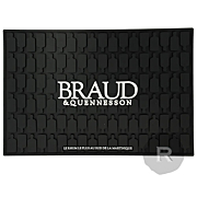 Braud & Quennesson - Tapis de bar - 44,7cm x 30cm - Noir