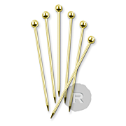 Final Touch - Piques à cocktail x 6 - Finition laiton