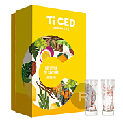 Les Rhums de Ced Ti Ced - Coffret cadeau 2025 à composer - 2 verres sérigraphiés - 70cl