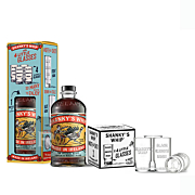 Shanky's Whip - Liqueur - Black liqueur and Whiskey blend - Coffret 4 verres shot - 70cl - 35°