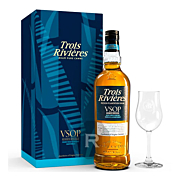 Trois Rivières - Rhum très vieux - VSOP - Coffret 1 verre - 70cl - 40°