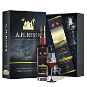 A.H. Riise - Rhum hors d'âge - Royal Danish Navy - Coffret 2 verres - 70cl - 40°