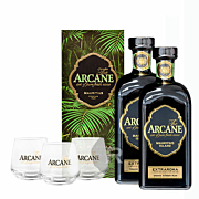 Arcane - Rhum vieux - Lot de 2 x Extraroma + 3 verres offerts - 1,4L - 40°