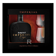 Barcelo - Rhum hors d'âge - Imperial Onyx - Coffret 2 verres - 70cl - 38°