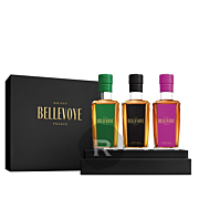 Bellevoye - Whisky - Coffret noir Prestige 3 x 20cl - 60cl - 43°