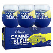 Clément - Verres Canne Bleue 2022 - 39cl x 3