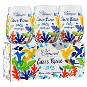 Clément - Verres Canne Bleue 2023 - 39cl x 3