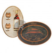 Clément - Coffret en bois ovale Habitation - Millésime 1976 et ses 2 verres de dégustation - 70cl - 44°
