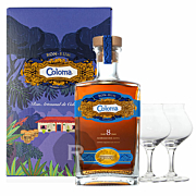 Coloma - Rhum hors d'âge - 8 ans - Coffret 2 verres - 70cl - 40°