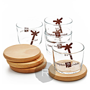 Comptoir Créole - Coffret Dekolaj' - Verres à Ti-punch et sous-verres - 23cl x 4 