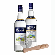 Depaz - Rhum blanc - Lot de 2 x 55° + 1 Pilon Depaz offert - 2L - 55°