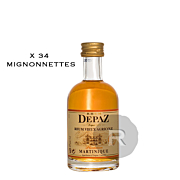 Depaz - Rhum vieux - Mignonnettes x 34 - 1,7L - 45°