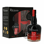 Dictador - Rhum hors d'âge - 12 ans Solera - Coffret 2 verres - 70cl - 40°