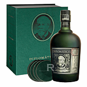 Diplomatico - Rhum hors d'âge - Reserva Exclusiva - 12 ans - Coffret Légende de Don Juancho - 4 sous verres - 70cl - 40°