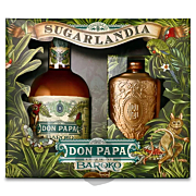 Don Papa - Rhum vieux -  Baroko - Coffret avec flasque en métal - 70cl - 40°
