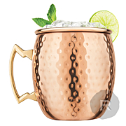 Final Touch - Verre à cocktail - Moscow mule - Cuivre martelé - 47,3cl