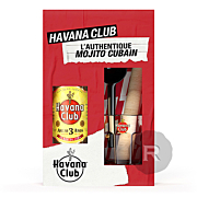 Havana Club - Rhum blanc - Anejo 3 Anos - Coffret Mojito - 70cl - 37,5°