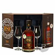 HSE - Rhum hors d'âge - XO - Coffret 2 verres - 70cl - 43°