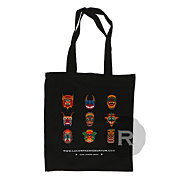 La Compagnie du Rhum - Tote Bag - Masques Tiki - Noir - 42 x 38cm