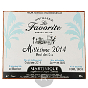 La Favorite - Plaque en bois - Millésime 2014 - 35 x 29,2cm