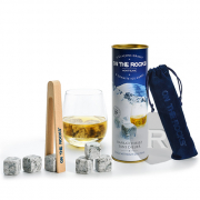 On The Rocks - Coffret 6 glaçons granit du Mont Blanc et une pince en bois