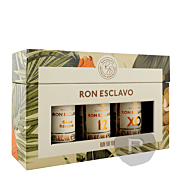 Ron Esclavo - Rhum hors d'âge - Coffret - Gran Reserva -12 ans - XO - 3 x 5cl - 40,67°