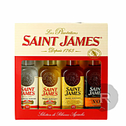 Saint James - Coffret 4 x 20cl - Blanc, Paille, Ambré, Vieux - 80cl - 46,75°