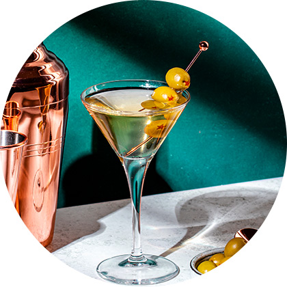 Cocktail Dry Martini Gin à base de Gin